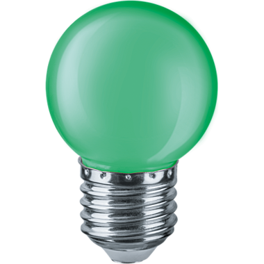 Лампа 1,0 LED E27 G45 шар зеленый Navigator