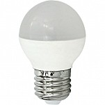 Лампа 8,0 LED E27 шар G45 4000K холодный Premium/композит Ecola