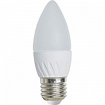 Лампа 5,0 LED Е27 свеча 4000К холодный Light Ecola