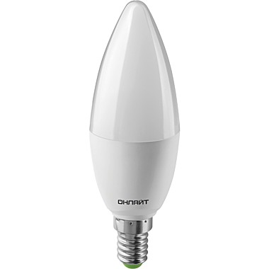 Лампа 10,0 LED Е14 С37 Свеча теплый Онлайт