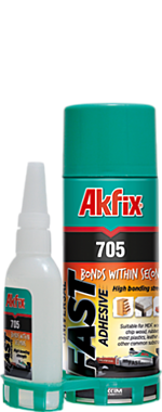 Клей двухкомпонентный Akfix 100мл+25гр