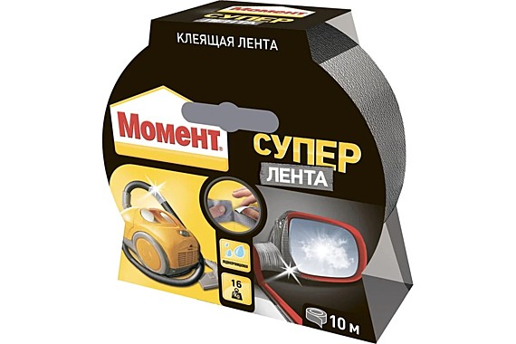 Супер лента армированная водостойкая клеящая МОМЕНТ 10м Хенкель