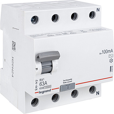 УЗО 4п. 63А 100мА (Legrand)