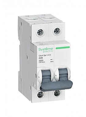 Авт.выкл. 2п. 25А тип C 4,5кА  Systeme Electric