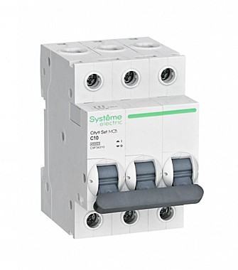 Авт.выкл. 3п. 10А тип C 4,5кА  Systeme Electric