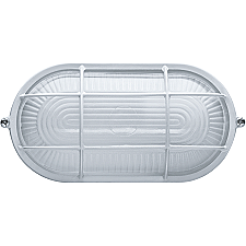 Свет-к овал 60ВТс решеткой белый NBL-O2-60-E27/WH Navigator  
