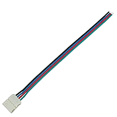 Коннектор-соединение 10мм RGB 4х-конт. 15см Ecola