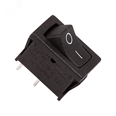 Выключатель клавишный ON-OFF 250V6A(2c) черный Mini(RWB-201,SC-768, )REXANT