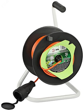 Удл. 1*30м на катушке 2х1,0 ЭРА