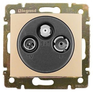Розетка TV-FM-SAT 10dB окон СЛНК VLN (Legrand)