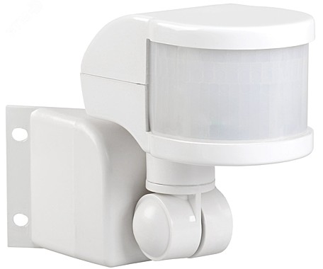 Датчик движ. ИЕК 1100W 270гр ,2 полюса IP44,12м белый LDD10-018B-1100-001