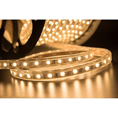 Лента СД 220В LED60 14,4Вт/м IP68 тепл. белый