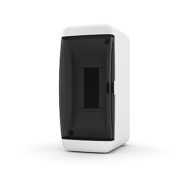 Бокс настенный  2 модуля белый с дверкой  IP41 Tekfor 