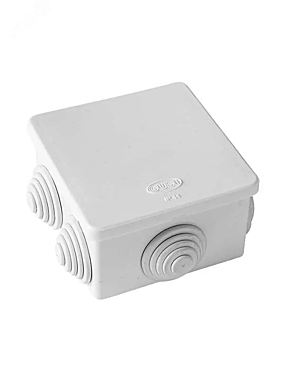 Коробка распределительная ОП 85*85*40 СЕРАЯIP55 Рувинил 67040