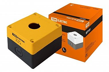 Корпус для кнопок КП101 1 место IP54 желтый TDM